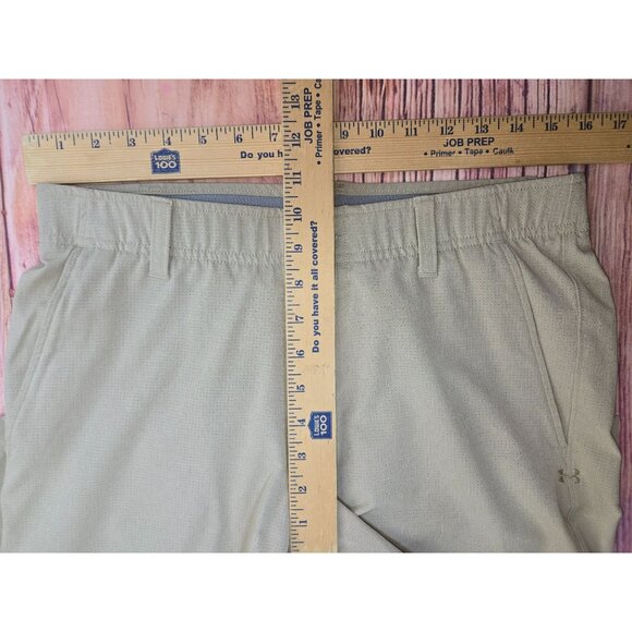 Under Armour Mens Khaki Stretch Golf Pants Size 32/32 Polyester Blend - Picture 8 of 9